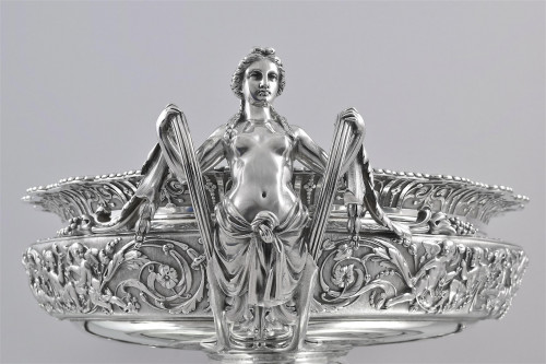 The Louis XVI Empress Jardiniere: A magnificent French silver centrepiece on plateau