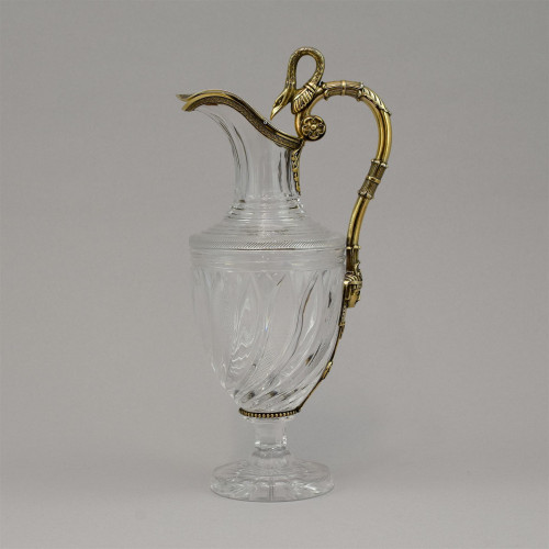 A fine French silver-gilt mounted claret jug