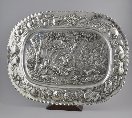 A Massive Silver sideboard dish