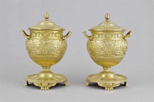 A Pair of George III Sugar Vases