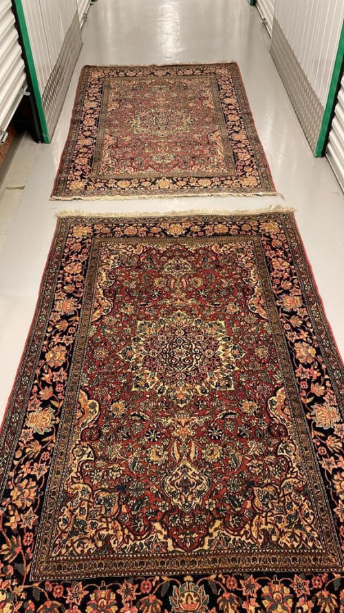 PAIR OF ISFAHAN RUGS