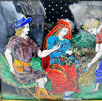 A Limoges Enamel Plaque Attributed to Samson, 19th Century