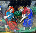A Limoges Enamel Plaque Attributed to Samson, 19th Century