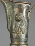 A KHORASAN SILVER AND COPPER INLAID BRONZE EWER, PERSIA, 12TH CENTURY