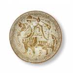 A KASHAN LUSTRE BOWL DEPICTING A HORSE AND RIDER, PERSIA, 12TH/ 13TH CENTURY