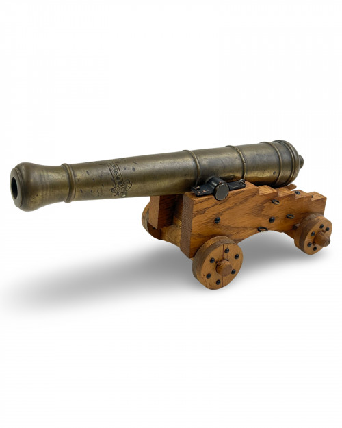 A SMALL FRENCH BRONZE SIGNAL CANNON INSCRIBED LE TONNANT, 18TH - 19TH CENTURY