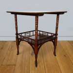 An occasional table in the design of E. W. Godwin circa 1890.