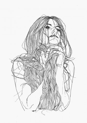 Her Hair - Framed