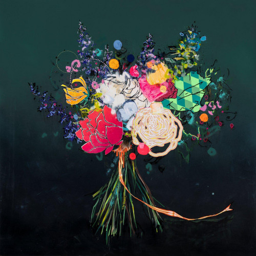 The Hand Tied Bouquet - L - Framed