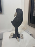 Tall Raku Bird