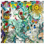 Giraffa Discoveries Of The World - Framed
