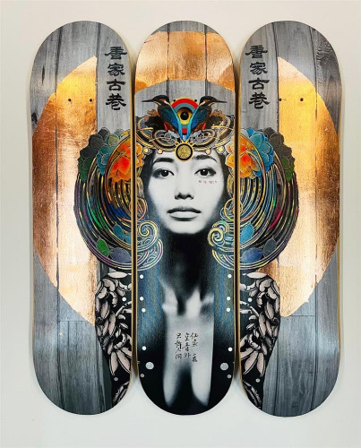 Sphinx Parralax Skatedeck Trio