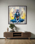 Small Sanctuary in Layers - Framed