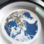 Lunar Etiquette Under The Champagne Moon - Framed