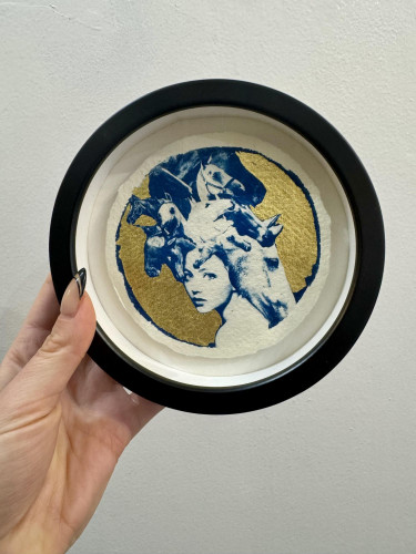 Queen Boudicca- Study in Gold - Framed