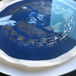 Queen of the Waves Under The Champagne Moon - Framed