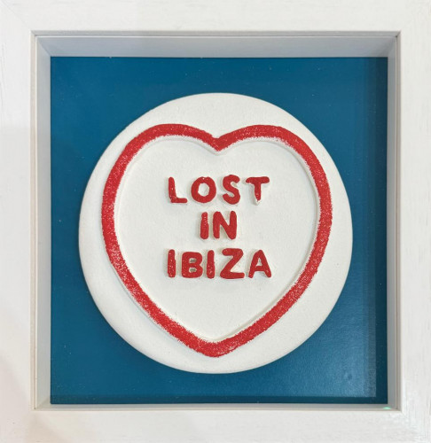 Lost In Ibiza (Blue) - Framed