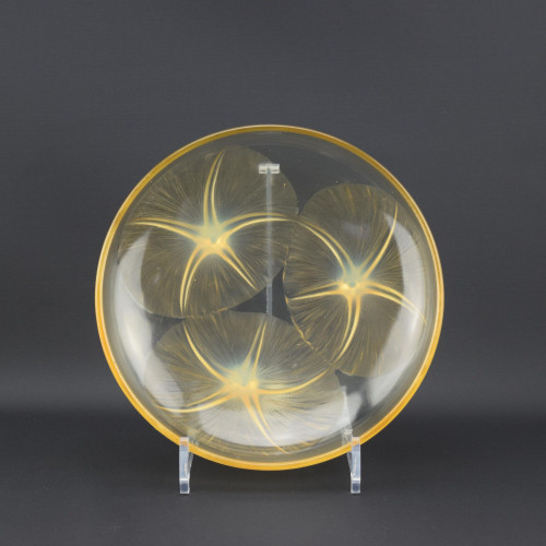 Rene Lalique Amber opalescent Volubilis bowl