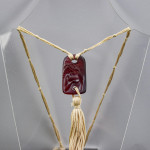 Rene Lalique Colombes red pendant