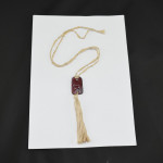 Rene Lalique Colombes red pendant