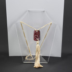 Rene Lalique Colombes red pendant