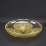 Rene Lalique Amber opalescent Volubilis bowl