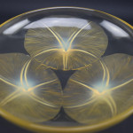 Rene Lalique Amber opalescent Volubilis bowl