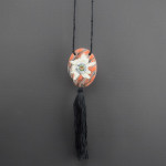 Argy Rousseau Pate de verre sea thistle pendant C1921