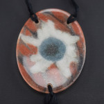Argy Rousseau Pate de verre sea thistle pendant C1921