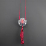 Gabriel Argy Rousseau Pate de verre pine cone pendant C1921