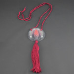 Gabriel Argy Rousseau Pate de verre pine cone pendant C1921
