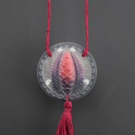 Gabriel Argy Rousseau Pate de verre pine cone pendant C1921