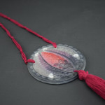 Gabriel Argy Rousseau Pate de verre pine cone pendant C1921