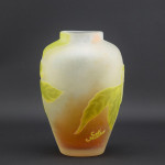Galle cameo glass Sycamore vase C1908