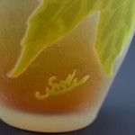 Galle cameo glass Sycamore vase C1908