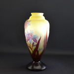 Galle cameo glass Lily vase C1925