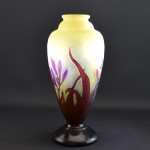 Galle cameo glass Lily vase C1925