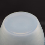 Rene Lalique opalescent & blue stained Alicante vase