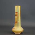 Daum cameo glass thistle vase thistle C1900
