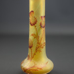 Daum cameo glass thistle vase thistle C1900