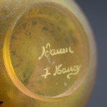 Daum cameo glass thistle vase thistle C1900