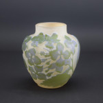 Small Galle cameo glass hydrangea vase
