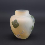 Small Galle cameo glass hydrangea vase