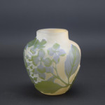 Small Galle cameo glass hydrangea vase