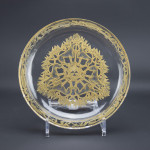 Rene Lalique sepia stained Chasse Chiens plate