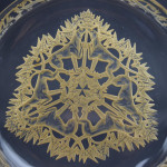 Rene Lalique sepia stained Chasse Chiens plate