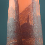 Richard Loetz cameo glass vase Castle scene