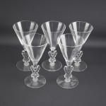 Rene Lalique Strasbourg Madeira glasses x 5