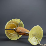 Daum Enameled Winter Landscape Table Lamp C1910