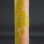 Galle cameo glass fire polished stick vase